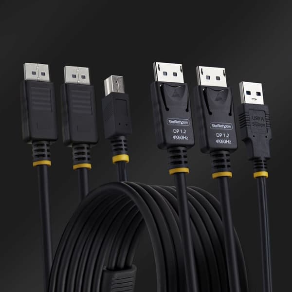 Kabeladapter Startech DDU1226-KVM-CABLE Svart 1,8 m
