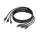 Miniatyrbillede 1 af 8: Kabeladapter Startech DDU1226-KVM-CABLE Sort 1,8 m