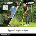 Miniatyrbillede 2 af 6: Elektrisk plæneklipper Powerplus POWXG62205T 1300 W 220-240 V 32 cm 32 L