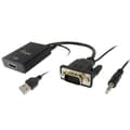 Miniatyrbild 1 av 3: VGA till HDMI med Audio Adapter Equip 119038 Svart 20 cm