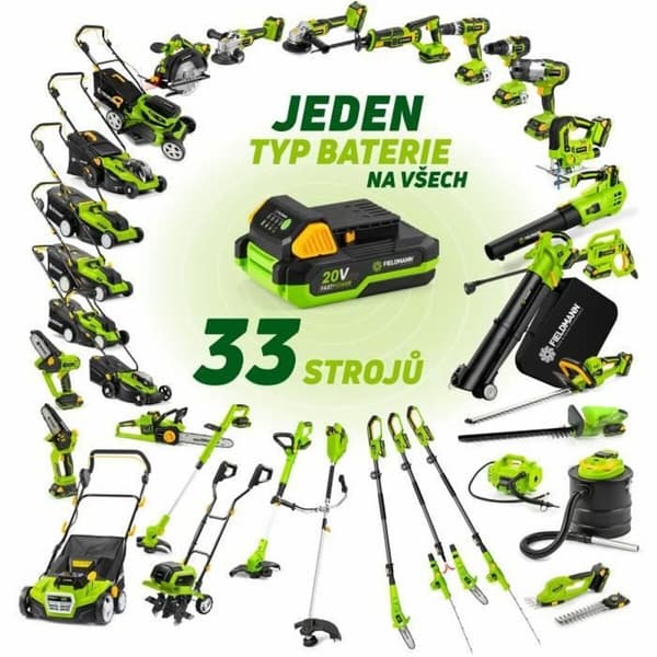 Plæneklipper Fieldmann 20 V 37 cm