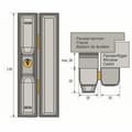 Miniatyrbillede 3 af 4: Nøgle hængelås ABUS