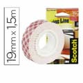 Pikkukuva 2 / 11: Kaksipuolinen teippi Scotch 19 mm x 1,5 m Musta Punainen Harmaa