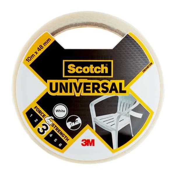 Gaffertape Scotch Hvid 10 m x 48 mm 6 Dele