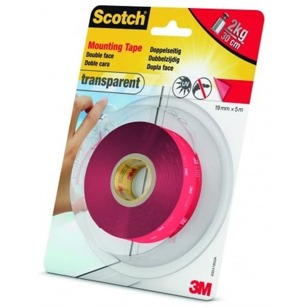Dobbeltsidet Tape Scotch Gennemsigtig 19 mm x 5 m