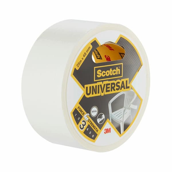 Gaffertape Scotch Hvid 25 m x 48 mm