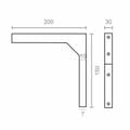 Miniatyrbilde 2 av 2: Vinkelfeste Micel super plm03 Hvit 20 x 15 cm