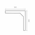 Miniatyrbilde 2 av 2: Vinkelfeste Micel super plm03 Hvit 30 x 25 cm