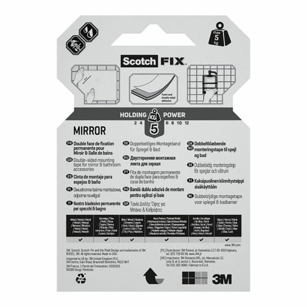 Dobbeltsidet Tape Scotch 19 mm x 1,5 m Spejle