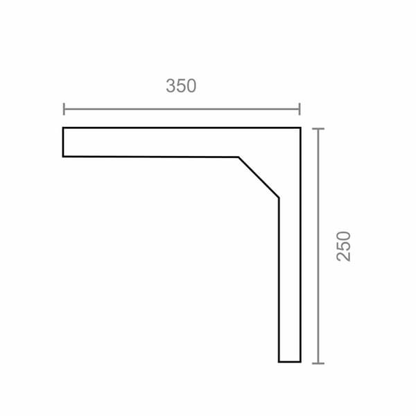 Vinkelmåler Micel super plm03 Hvid 35 x 25 cm