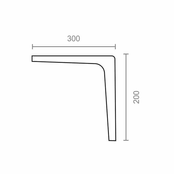 Vinkelmåler Micel plm07 Grå Aluminium 250 x 150 mm