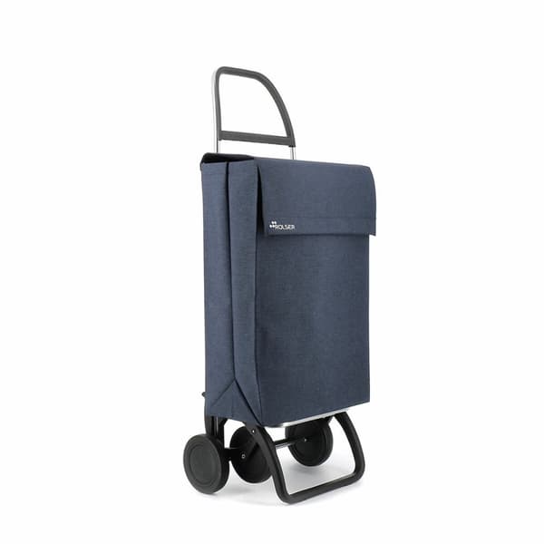 Indkøbsvogn Rolser Jean Tweed Marineblå 43 L