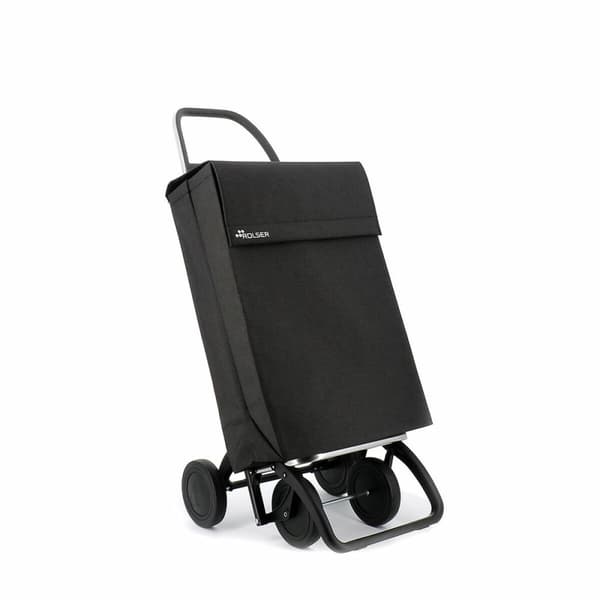 Indkøbsvogn Rolser Jean Tweed Sort 43 L