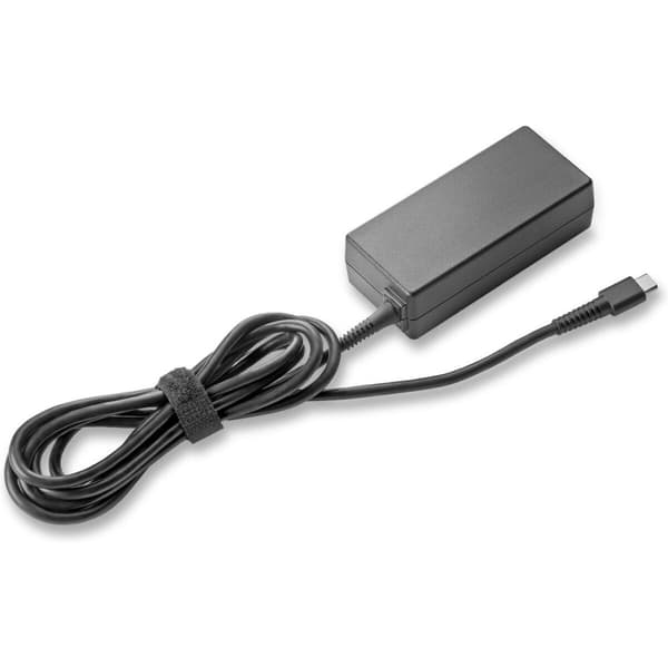 Laptop-oplader Hewlett Packard Adaptador de CA HP de 45 W USB-C 45 W Sort