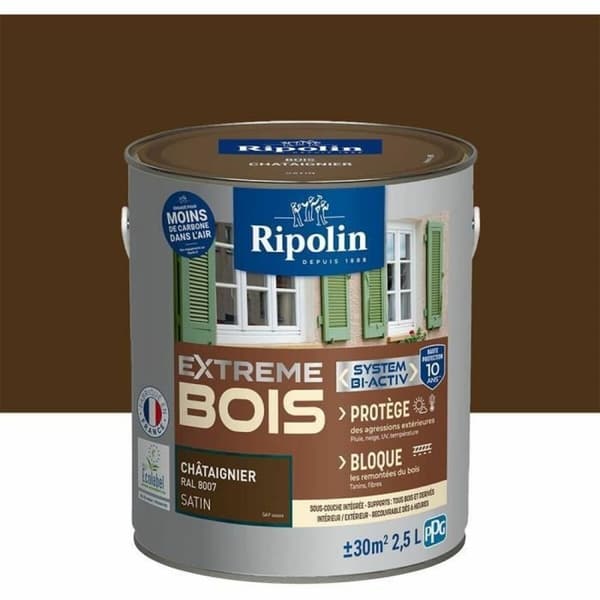 Måla Ripolin Kastanjebrun Satinfinish 2,5 L
