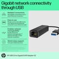 Miniatyrbillede 5 af 9: USB 2.0 til RJ45-netværksadapter HP 4Z7Z7AA Sort