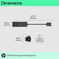 Miniatyrbillede 6 af 9: USB 2.0 til RJ45-netværksadapter HP 4Z7Z7AA Sort