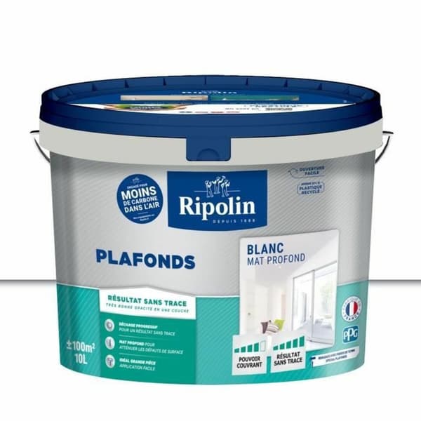 Maling Ripolin Hvid Mat 10 L