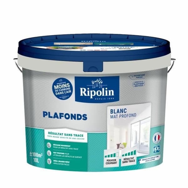 Maling Ripolin Hvid Mat 10 L