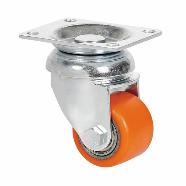 Rueda Ruedas Alex Orange Metall Ø 3,5 CM 100 kg roterande