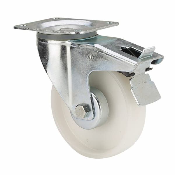 Rueda Ruedas Alex Vit Poliamix Ø 8 cm 130 Kg roterande