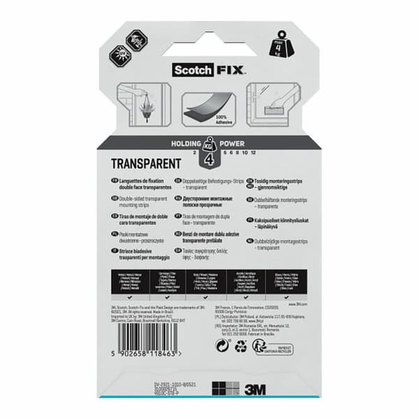 Dubbelsidig Tejp Scotch Transparent
