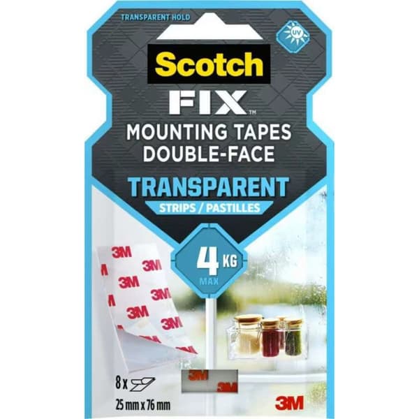 Dubbelsidig Tejp Scotch Transparent