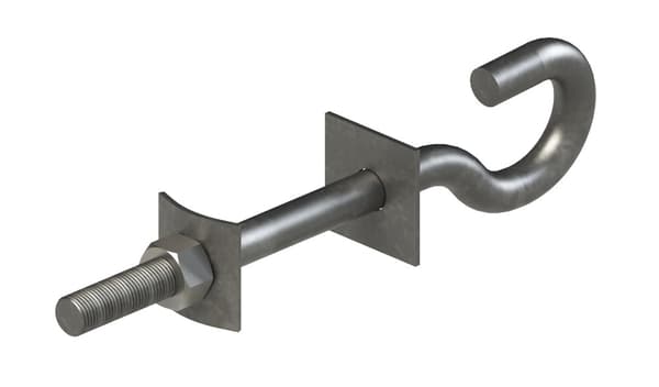 Hagebolt M20 L200 varmgalvaniseret