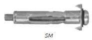 MOLLY M5x65 skruer til gipsplader, pakke med 100 stk.