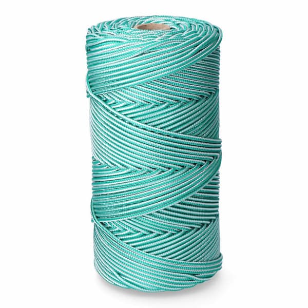 Skosnöre EDM 87914 Vit Grön polypropen 5 mm x 200 m Flätning