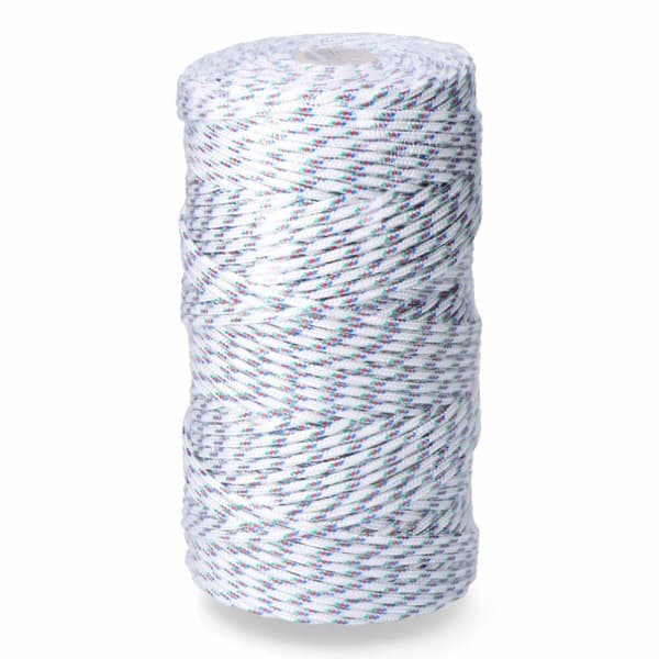 Snørebånd, ledning EDM 87916 Tricolour polypropylen 5 mm x 200 m Fletning