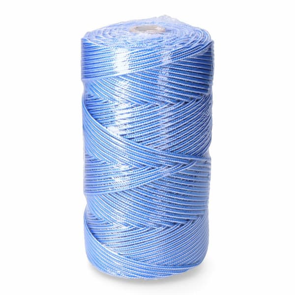 Skosnöre EDM 87913 Blå Vit polypropen 5 mm x 200 m Flätning