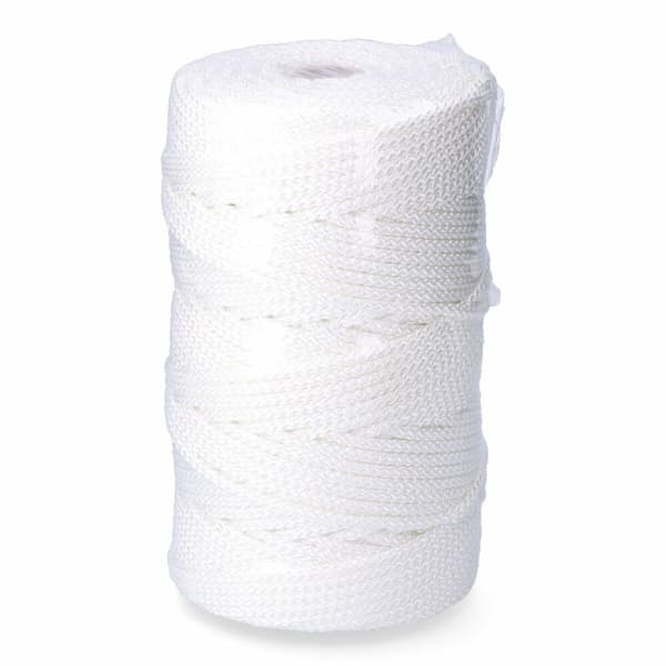 Skosnöre EDM 87918 Vit Polyester 5 mm x 200 m Flätning
