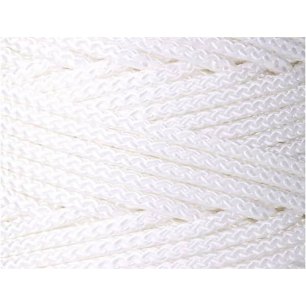 Skosnöre EDM 87918 Vit Polyester 5 mm x 200 m Flätning