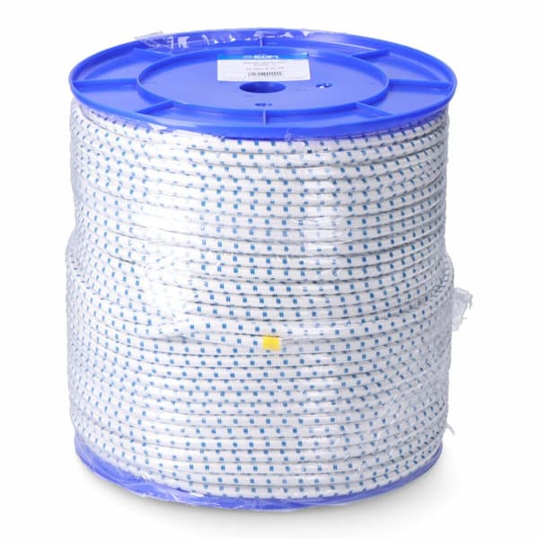 Tov EDM 87925 Blå Hvid Polyester Latex 10 mm x 100 m Elastisk