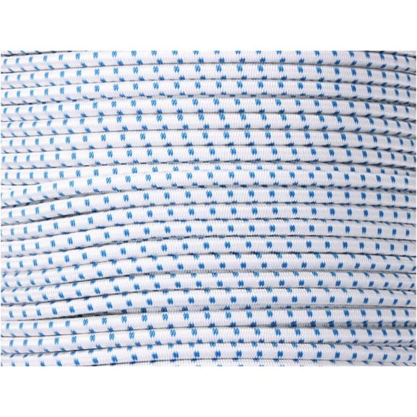 Tov EDM 87925 Blå Hvid Polyester Latex 10 mm x 100 m Elastisk