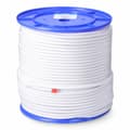 Miniatyrbillede 1 af 3: Tov EDM 87921 Hvid Polyester Latex 8 mm x 200 m Elastisk