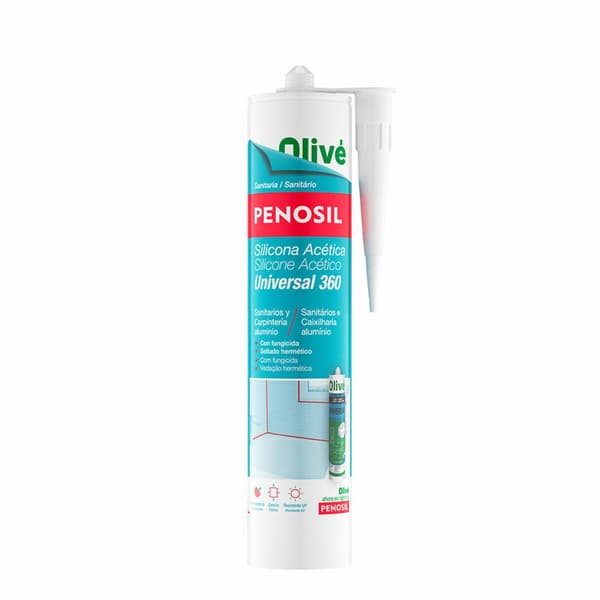 Acetisk silikon Penosil Genomskinligt 280 ml Bad