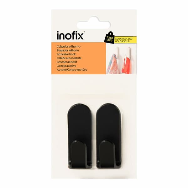 Oviripustin Inofix taga Musta 1,5 Kg Itseliimautuva (2 osaa)