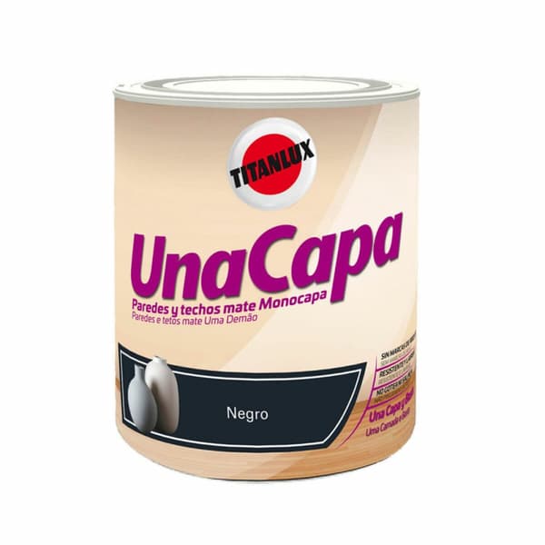 Plastfärg Titanlux Svart 750 ml