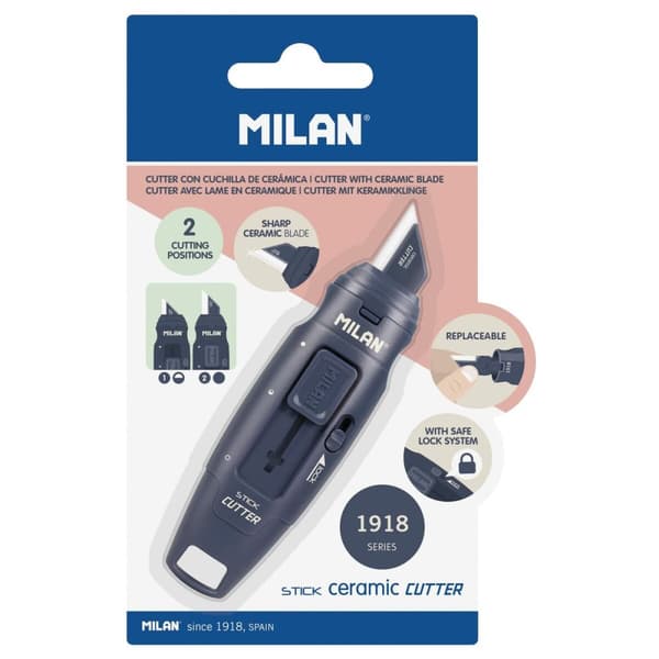 Brytbladskniv Milan Stick Serie 1918 Keramik Marinblå