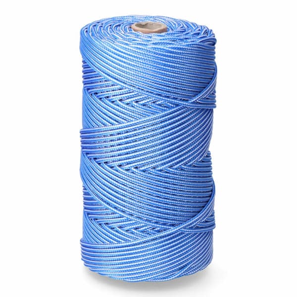 Skosnøre, snor EDM 87913 Blå Hvit polypropylen 5 mm x 200 m Pyntebånd