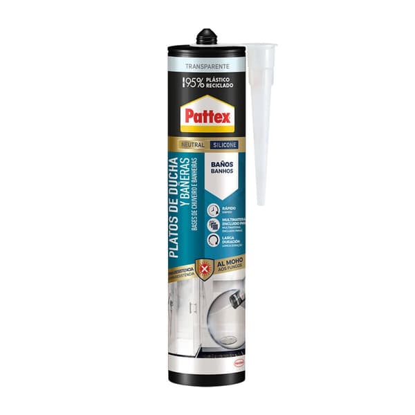 Silikoni Pattex Läpinäkyvä 280 ml Kylvyt