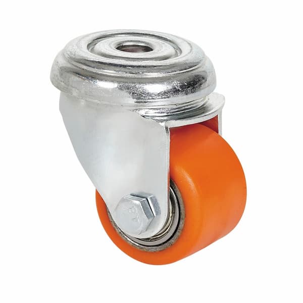 Rueda Ruedas Alex Orange Polyuretan Järn Ø 3,5 CM 100 kg roterande