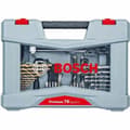 Miniatyrbild 1 av 8: Spolset BOSCH 2608P00234 76 Delar Rostfritt stål Transportfodral