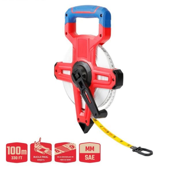 Måttband Workpro Glasfiber (100 m)