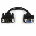 Miniatyrbillede 1 af 3: DVI-I til VGA-kabel Startech DVIVGAMF8IN          Sort 0,2 m