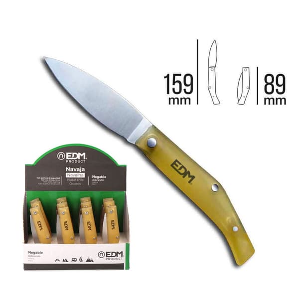 Lommekniv EDM 08552 Rustfrit stål Plastik 15,9 cm