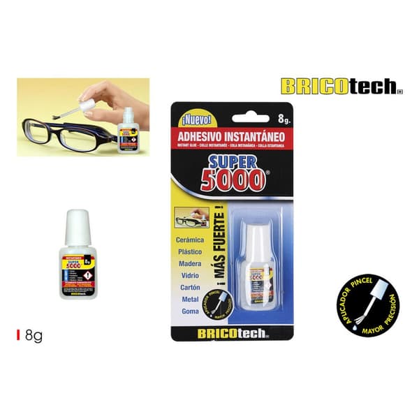 Klæbemiddel Bricotech Super 5000 8 g (24 enheder)