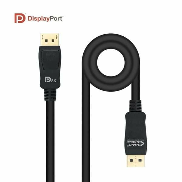 DisplayPort-kabel NANOCABLE 10.15.2501 Sort 1 m